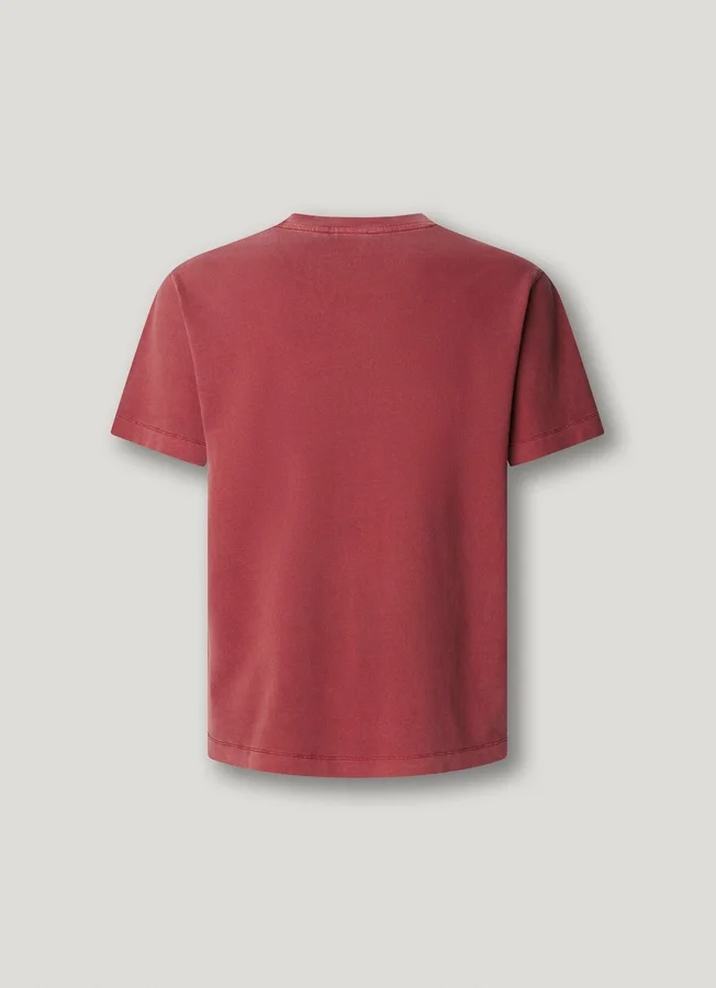Camiseta de corte regular con logotipo bordado