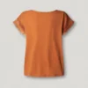 Camiseta de cuello redondo con flecos Camiseta de cuello redondo con flecos