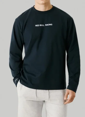Camiseta de manga larga con estampado del logotipo