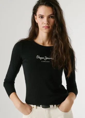 Camiseta de manga larga de corte ajustado