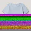 Camiseta de punto Pointelle con cuello redondo