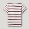 Camiseta de rayas con cuello acanalado