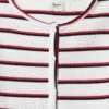 Camiseta de rayas con cuello acanalado