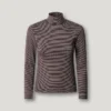 Camiseta de rayas con cuello acanalado Camiseta de rayas con cuello acanalado