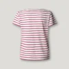 Camiseta de rayas con cuello en V Camiseta de rayas con cuello en V
