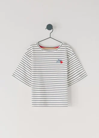 Camiseta de rayas de corte holgado