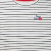 Camiseta de rayas de corte holgado Camiseta de rayas de corte holgado