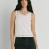 Camiseta de tirantes con tachuelas