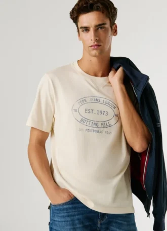 Camiseta estampada de corte regular Camiseta estampada de corte regular