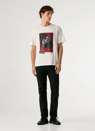 Camiseta estampada de corte regular
