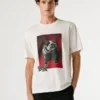 Camiseta estampada de corte regular Camiseta estampada de corte regular