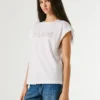 Camiseta sin mangas con logotipo calado