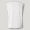 Camiseta sin mangas con logotipo calado