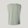 Camiseta sin mangas con logotipo calado