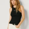 Camiseta sin mangas de canalé Camiseta sin mangas de canalé