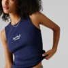 Camiseta sin mangas de canalé Camiseta sin mangas de canalé