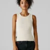 Camiseta sin mangas de canalé Camiseta sin mangas de canalé