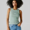Camiseta sin mangas de canalé Camiseta sin mangas de canalé