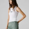 Camiseta sin mangas de canalé