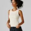Camiseta sin mangas de canalé Camiseta sin mangas de canalé