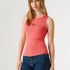 Camiseta sin mangas de canalé Camiseta sin mangas de canalé