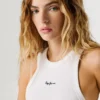 Camiseta sin mangas de canalé Camiseta sin mangas de canalé