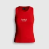 Camiseta sin mangas de canalé
