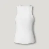Camiseta sin mangas de canalé Camiseta sin mangas de canalé