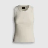 Camiseta sin mangas de canalé Camiseta sin mangas de canalé
