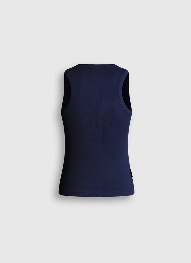 Camiseta sin mangas de canalé Camiseta sin mangas de canalé