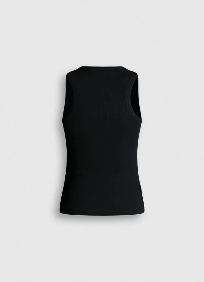 Camiseta sin mangas de canalé Camiseta sin mangas de canalé