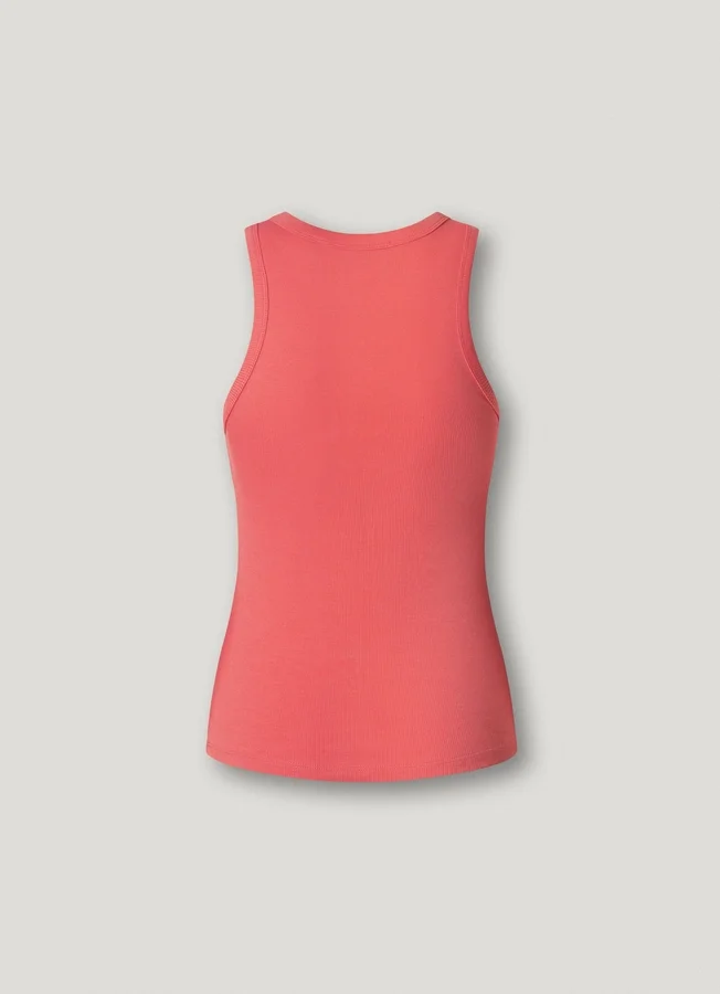 Camiseta sin mangas de canalé Camiseta sin mangas de canalé