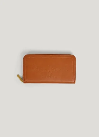 Cartera con cierre de cremallera
