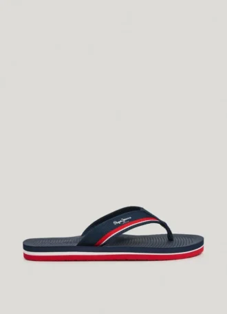 Chanclas de playa de tres puntos con logotipo