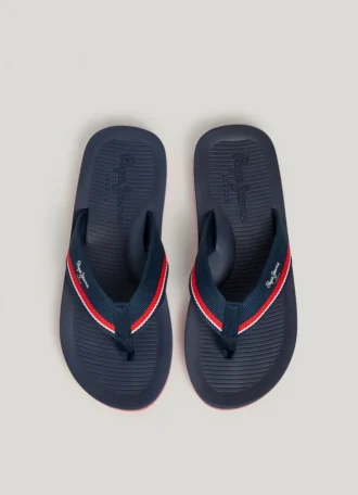 Chanclas de playa de tres puntos con logotipo