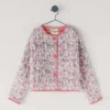 Chaqueta acolchada con estampado floral Chaqueta acolchada con estampado floral