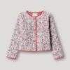 Chaqueta acolchada con estampado floral Chaqueta acolchada con estampado floral