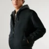 Chaqueta bomber con capucha
