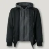 Chaqueta bomber con capucha