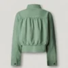 Chaqueta bomber con cuello de camisa