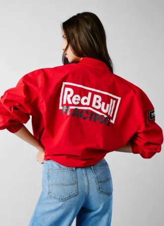 Chaqueta bomber con estampado en la espalda