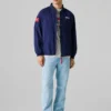 Chaqueta bomber con estampado en la espalda
