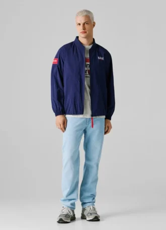 Chaqueta bomber con estampado en la espalda