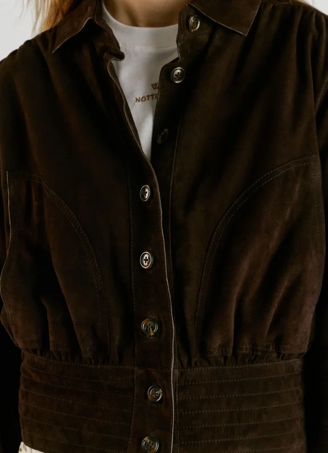 Chaqueta bomber de ante Chaqueta bomber de ante
