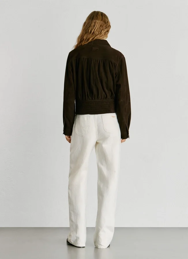 Chaqueta bomber de ante Chaqueta bomber de ante