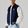 Chaqueta bomber estilo universitario