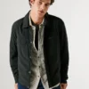 Chaqueta con cuello de camisa