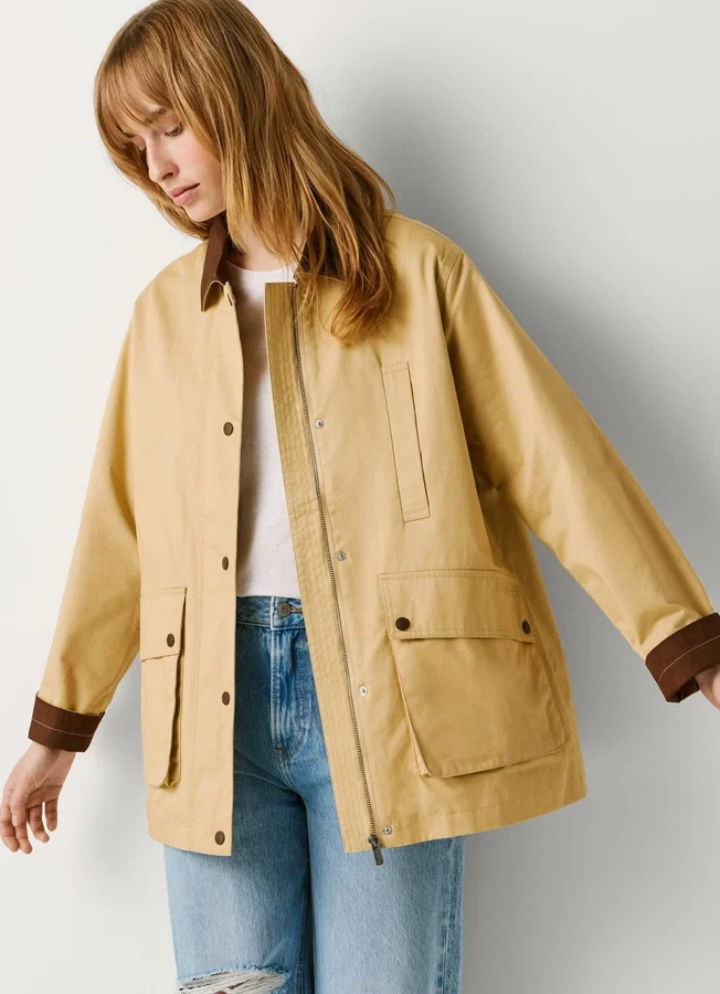 Chaqueta con cuello de camisa Chaqueta con cuello de camisa