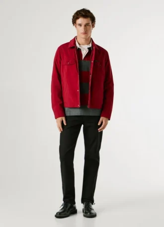 Chaqueta con cuello de camisa