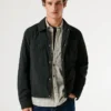 Chaqueta con cuello de camisa